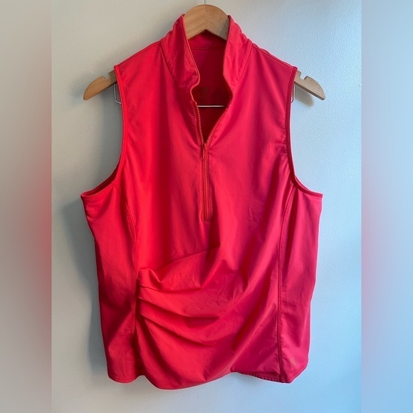 Line in the Sand Swim Tank Top Rashguard in Coral Pink, XXL - Picture 8 of 11